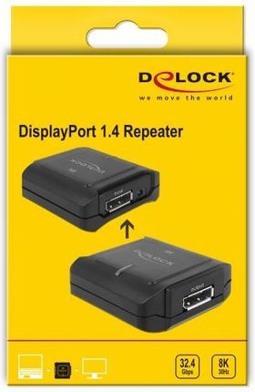 Delock Repeater DP> DP 1.4 8K 30Hz bk (11474)