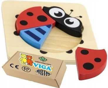 Viga Drewniane Puzzle Dla Niemowląt Zabawki Rozwojowe Edukacyjne Montessori