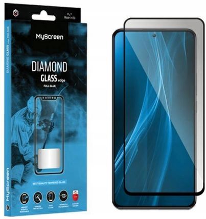 Myscreenprotector Szkło Hartowane Honor X8B Myscreen Diamond Glass Edge Full Glue Czarne