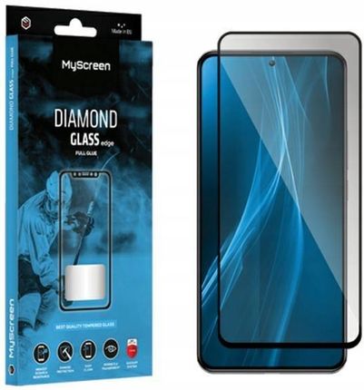 Myscreenprotector Szkło Hartowane Xiaomi Poco X6 5G Myscreen Diamond Glass Edge Full Glue Czarne