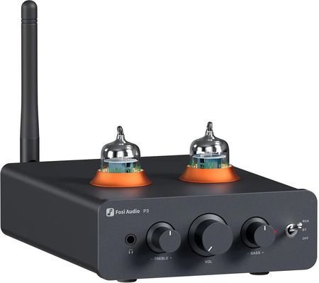 Fosi Audio P3 (Czarny) - Przedwzmacniacz lampowy / Wzmacniacz słuchawkowy