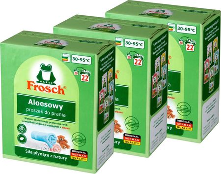 Frosch Sensitive Aloes Proszek Do Prania Hipoalergiczny Bio 1,45Kg 22P x3