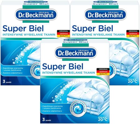 Dr. Beckmann Super Biel Proszek Do Wybielania Tkanin 9x40g