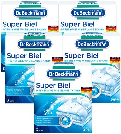 Dr. Beckmann Super Biel Proszek Do Wybielania Tkanin 15x40g