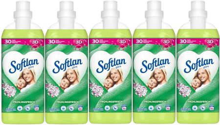 Softlan 3D Ultra Koncentrat Wiosna Zielony Płyn Do Płukania Tkanin 45P De x5