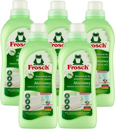 Frosch Ekologiczny Aloesowy Koncentrat Płyn Do Płukania Zmiękczania Tkanin 750ml x5