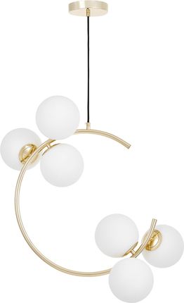 Lumina Deco Nowoczesna Lampa Wisząca Złota Bonio W6 (Ldp 7031-6 (Fgd))