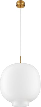 Step Into Design Lampa Wisząca Boni 35 Cm St-9960P/L White Oprawa W Kolorze Mosiądzu Z Białym Kloszem (Iof3_884)