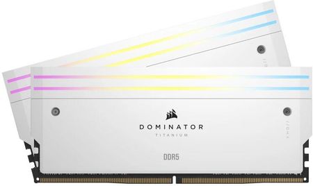 Corsair DDR5 Dominator Titanium Rgb 48Gb (2X24 Gb) White 7000 Mt/S CL36 Intel XMP(CMP48GX5M2B7000C36W)