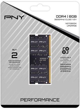 Pamięć RAM Pny Technologies PNY XLR8 Sodimm DDR4 8GB 3200 Mhz CL20 (MN8GSD43200SI)