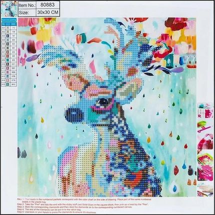 Centrum Diamentowa Mozaika 5D Deer 30X30 80883
