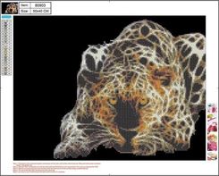Zdjęcie Centrum Diamentowa Mozaika 5D Jaguar 40X50 80903 - Głuszyca