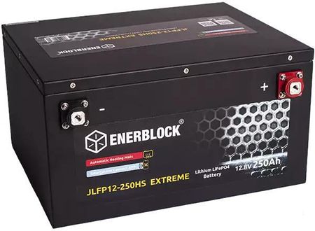 Enerblock JLFP Lithium Extreme 12V 250Ah LiFePO4 BMS Bluetooth Akumulator z matą grzewczą