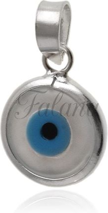 Wisiorek srebrny Oko proroka błękitne w0573 