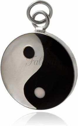 Wisiorek srebrny symbol równowagi Yin & Yang w0572