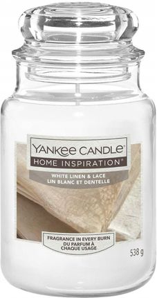 Yankee Candle Home Inspiration Duży White Linen & Lace