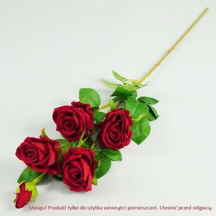 Prestige Decor Róża Welurowa X5 Wewnętrzna E69_Red