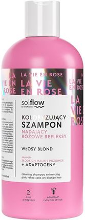Koloryzujący szampon nadający różowe refleksy do włosów blond