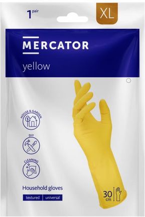 Mercator Rękawice Gospodarcze Ochronne Yellow, Żółte, R.Xl