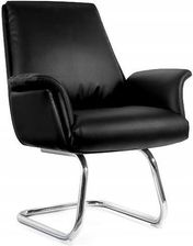 Zdjęcie Unique Krzesło Apus Skid Czarny Ekoskóra - Radzionków