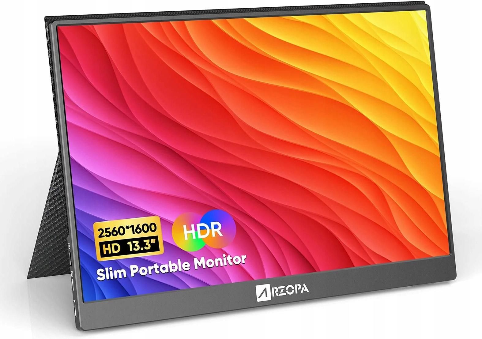 ARZOPA A1 GAMUT MINI 2K 13.3インチモバイルモニター 本日みつけたお買い得品】ARZOPA製13.3型WQXGAモバイル液晶が1万