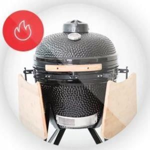 фото Гриль вугільний мобільний Kamado Bono Media Black