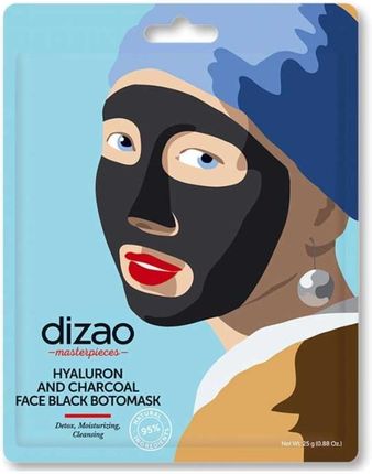 Dizao Natural Boto Oczyszczająca Czarna Mask Maska a Do Twarzy Kwas Hialuronowy I Węgiel 25G