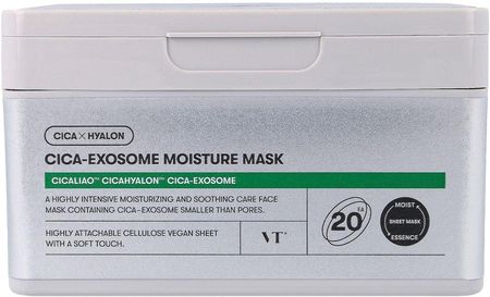 Vt Cosmetics Cica-Exosome Moisture Mask Maska 30szt. Nawilżające Box