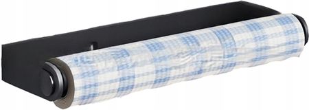 R70 Wieszak Uchwyt Na Ręcznik Papierowy Kuchenny Czarny 32cm Metalowy (WIPAP3)