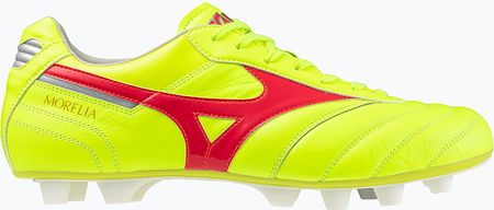 Mizuno Morelia Ii Elite Md Safety Yellow/Fiery Coral 2/Galaxy Silver