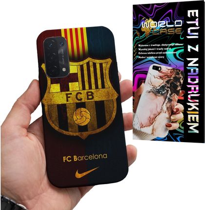 World Case Etui Do Oppo A54 5G A74 Fc Barcelona Piłkarskie Real Madryt