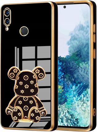 Itel Etui Glamour Do Huawei P Smart 2019 Miś Bear Uchwyt Silikon Case 6D Szkło