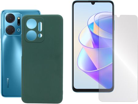 Gsm Hurt Etui Pokrowiec Case Do Honor X7A Rky Lx2 Jelly Zielone Matt I Szkło