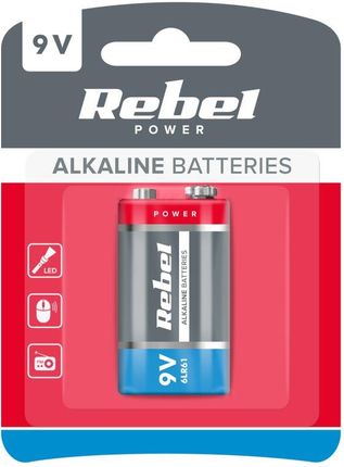Rebel Baterie Alkaliczne 9V 6Lr61 (LECBAT0062B)