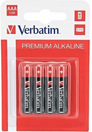 Verbatim Premium Alkaline Aaa/Lr03 1,5V Alkaliczna Blister (4Szt) (49920) (BA0357284)