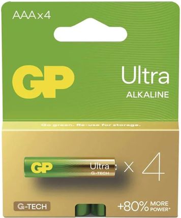 Gp Alkaliczna, Aaa, 1.5V, Gp, Blistr, 4-Pack, Ultra (B02114)