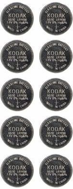 Kodak Baterie Max Alkaline Ag10 Lr1130, 10 Szt. (30414013)