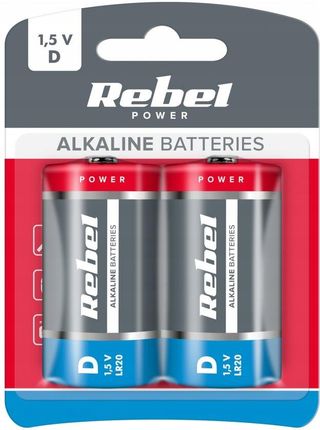 Rebel Baterie Alkaliczne Lr20 2Szt/Bl. (BAT0064B)