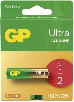 Gp Alkaliczna, Aa, 1.5V, Gp, Blistr, 8-Pack, Ultra (B02218)