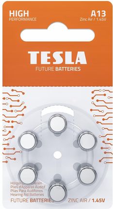 Tesla - Baterie Do Aparatów Słuchowych A13 (17130620)