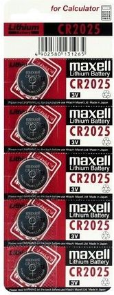 Maxell 5 Szt. Litowa Cr2025, 3V. (CR2025)