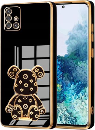 Itel Etui Glamour 6D Do Samsung A51 5G Miś Uchwyt Podstawka Bear Silikon Szkło