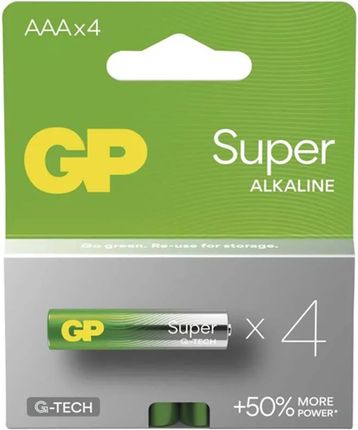 Gp Alkaliczna, Aaa, 1.5V, Gp, Blistr, 4-Pack, Super (B01114)