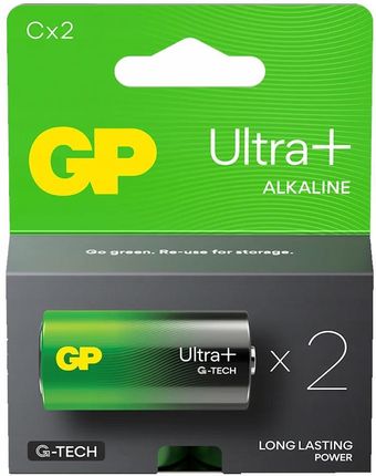 Gp Batteries 2 X Alkaliczna Ultra Plus Alkaline G-Tech Lr14 / C (14AUP21SB2)