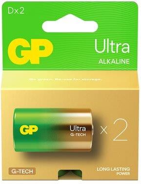 Gp Batteries 2 X Alkaliczna Ultra Alkaline G-Tech Lr20 / D (13AU21SB2)