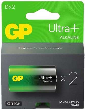 Gp Batteries 2 X Alkaliczna Ultra Plus Alkaline G-Tech Lr20 / D (13AUP21SB2)