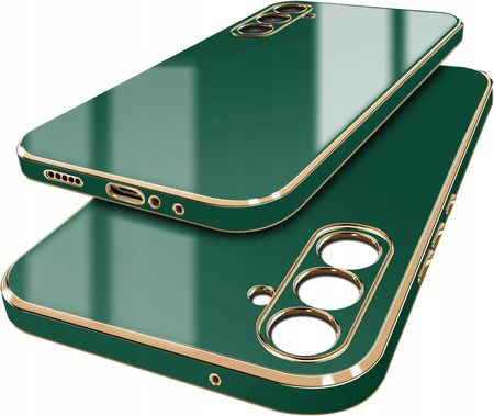 Case Etui Do Samsung Galaxy A05S Glamour Luxury Gold Szkło Szybka 9H