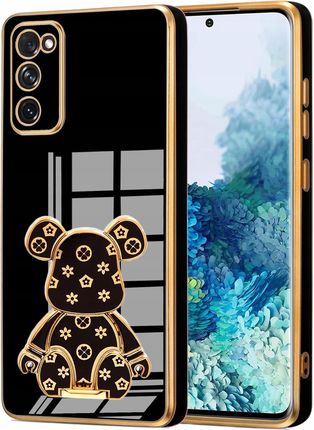 Itel Etui Glamour 6D Do Samsung S20 Fe Miś Uchwyt Podstawka Bear Silikon Szkło