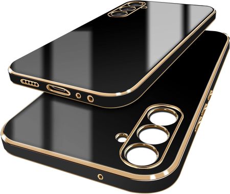 Case Etui Do Samsung Galaxy A05S Glamour Luxury Gold Szkło Szybka 9H