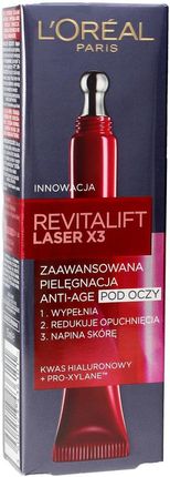 L'Oreal Paris Revitalift Laser X3 Skoncentrowana Pielęgnacja Anti-Age Pod Oczy 15Ml